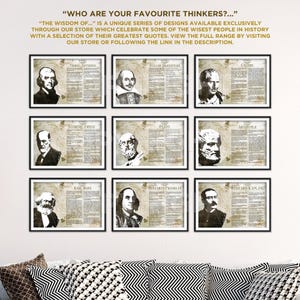 The Wisdom of Epicurus - Original Art Print Featuring His Greatest Quotes - Photo Poster Gift Poet Philosophy Greek Philosopher image 6
