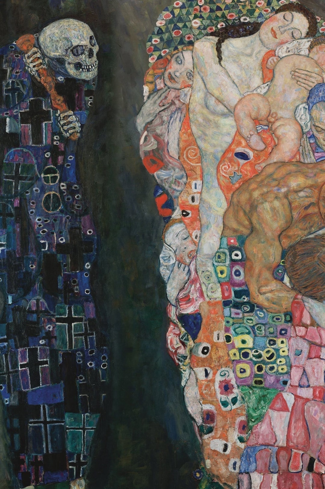 Gustav Klimt - Death and Life (1910) - Reproduction of a Classic ...