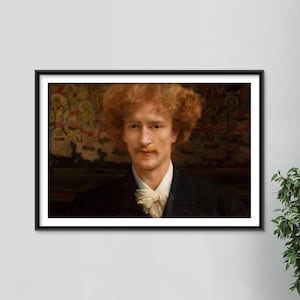 Lawrence Alma-Tadema - Portrait of Ignacy Jan Paderewski (1891) - Classic Painting Photo Poster Print Art Gift Wall Décor