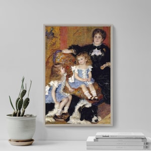Pierre Auguste Renoir - Madame Georges Charpentier and her Children (1878) - Reproduction of a Classic Painting Photo Poster Print Art Gift