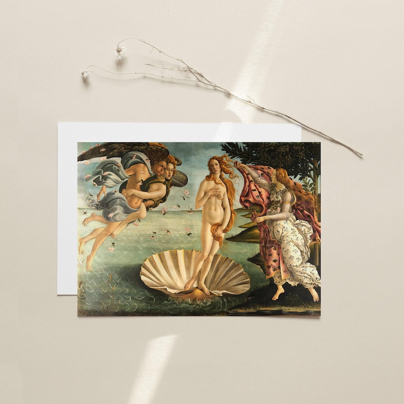 Sandro Botticelli - The Birth of Venus (1484) - Reproduction of a Classic Painting - Photo Poster Print Art Gift image 4