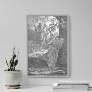 Gustave Dore - Susanna in the Bath (1866) - Drawing Photo Poster Print Art Gift Home Museum Gallery Giclee Bible