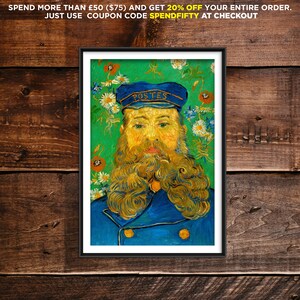 Vincent Van Gogh - Portrait of the Postman Joseph Roulin (1888) - Art ...