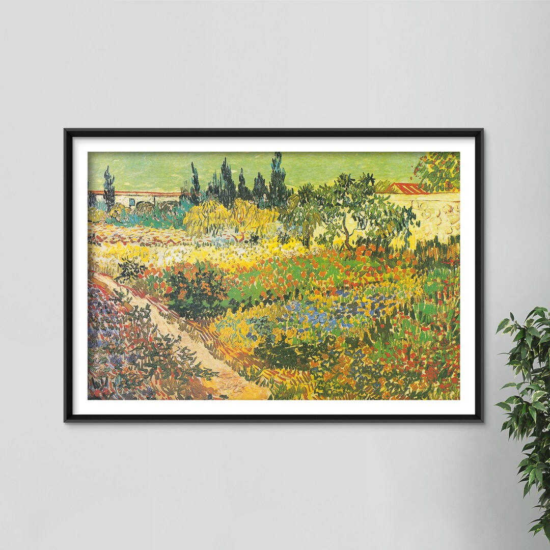ヴィンセント・ファン・ゴッホ 『花咲く庭と小道』 Amazon.co.jp: フィンセント・ファン・ゴッホ 絵画『花咲く庭と