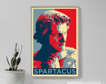 Spartacus Original Art Print - Photo Poster Gift Home Wall Decor Hope Roman Soldier Gladiator