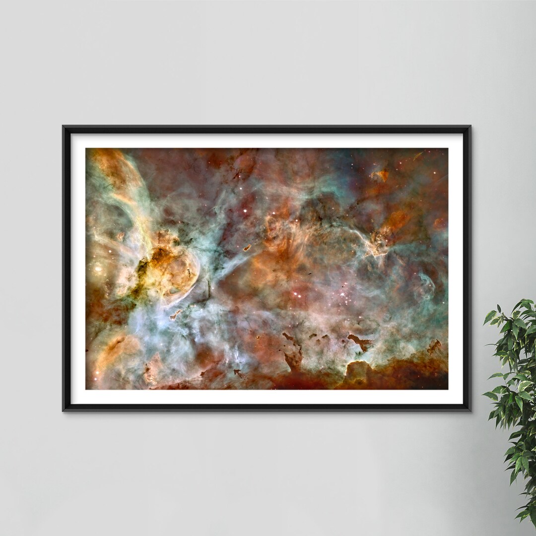 Carina Nebula Central Region Art Print - Photo Poster Art Gift Wall ...