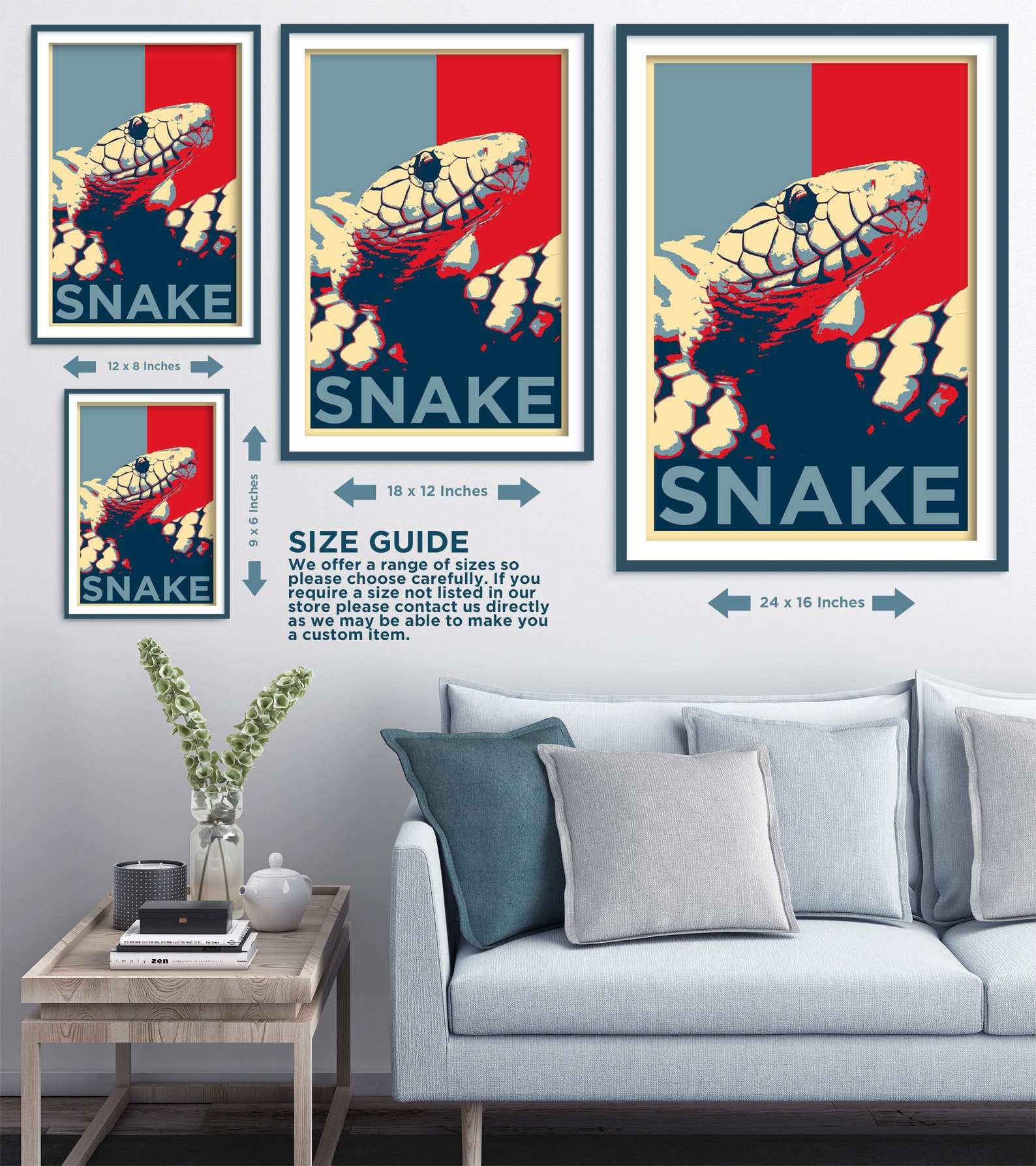 Snake Original Art Print Photo Poster Gift Wall Home Decor - Etsy