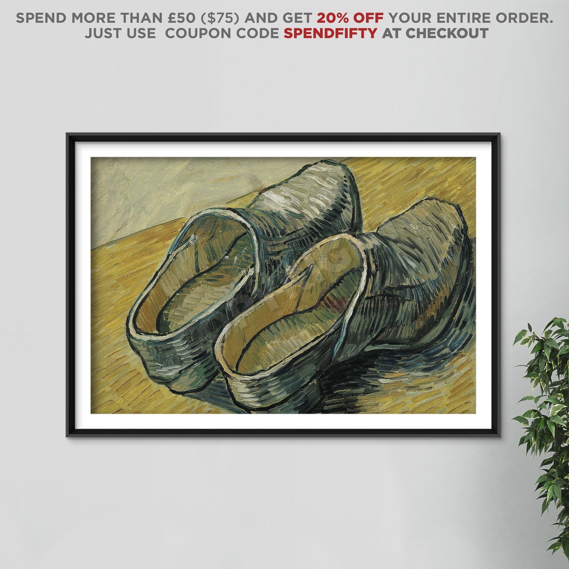 Vincent Van Gogh A Pair of Leather Clogs 1888 Art Print - Etsy UK