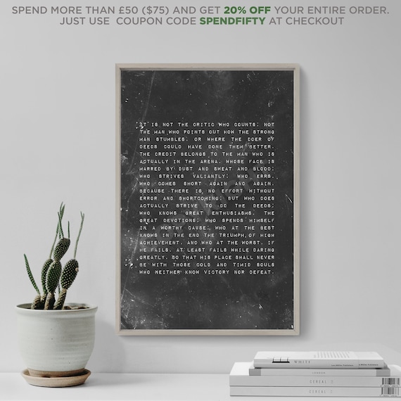 The Man in the Arena Poem