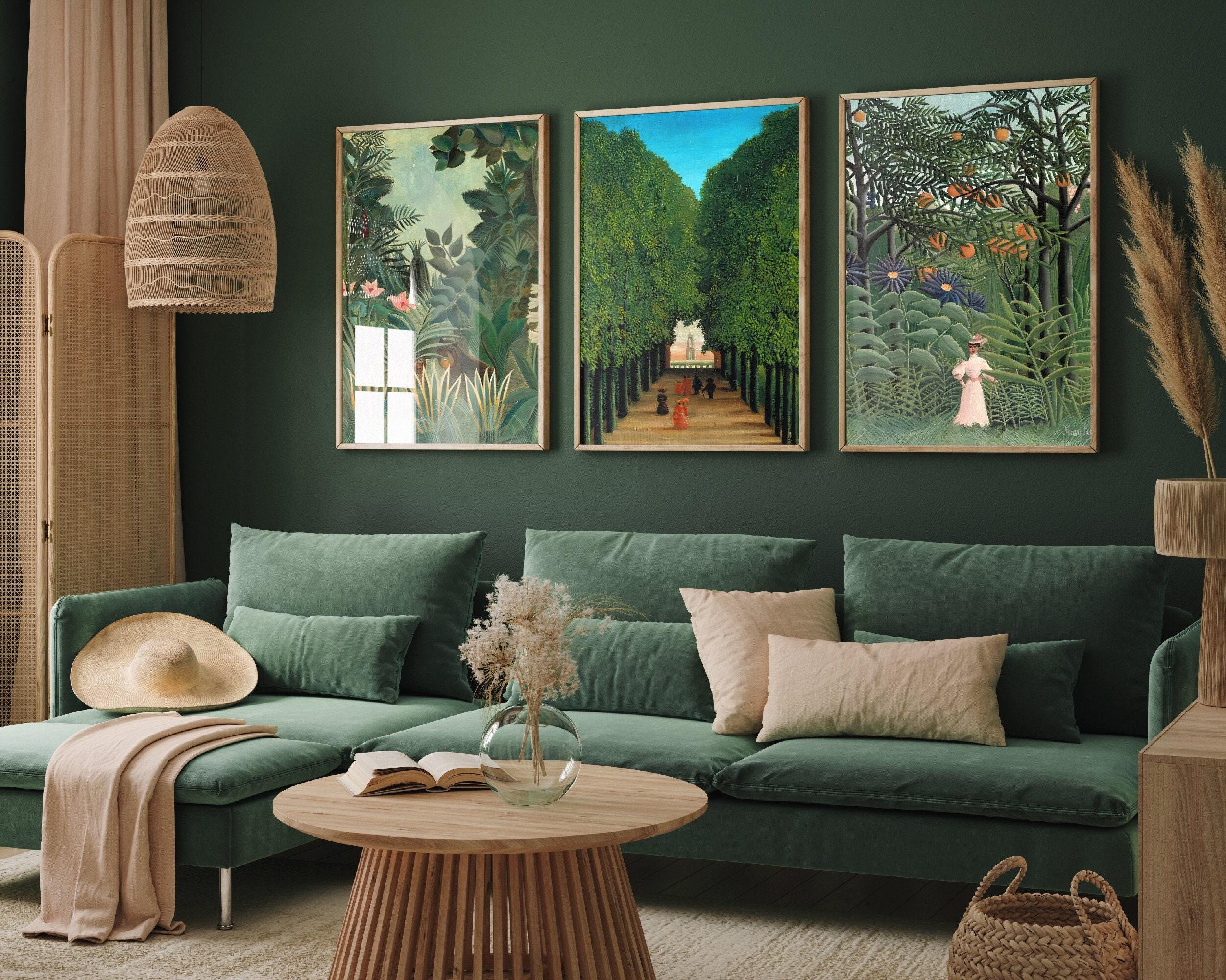 Set of Three Henri Rousseau Prints - 3 Botanical Paintings - Photo ...