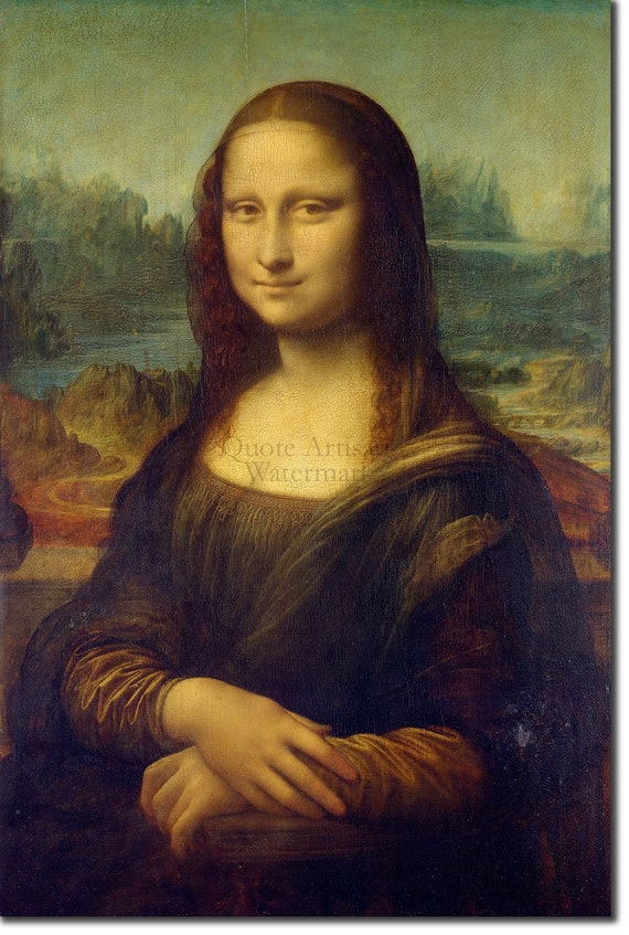 レオナルド ダ ヴィンチ - モナリザ (1503) - 古典絵画の複製