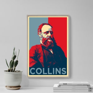 Wilkie Collins - Hope - Original Art Print Poster Photo Gift Wall Decor - The Woman in White, No Name, Moonstone