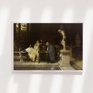 Lawrence Alma-Tadema - An Art Lover (1868) - Classic Painting Photo Poster Print Art Gift Wall Decor Museum Giclee