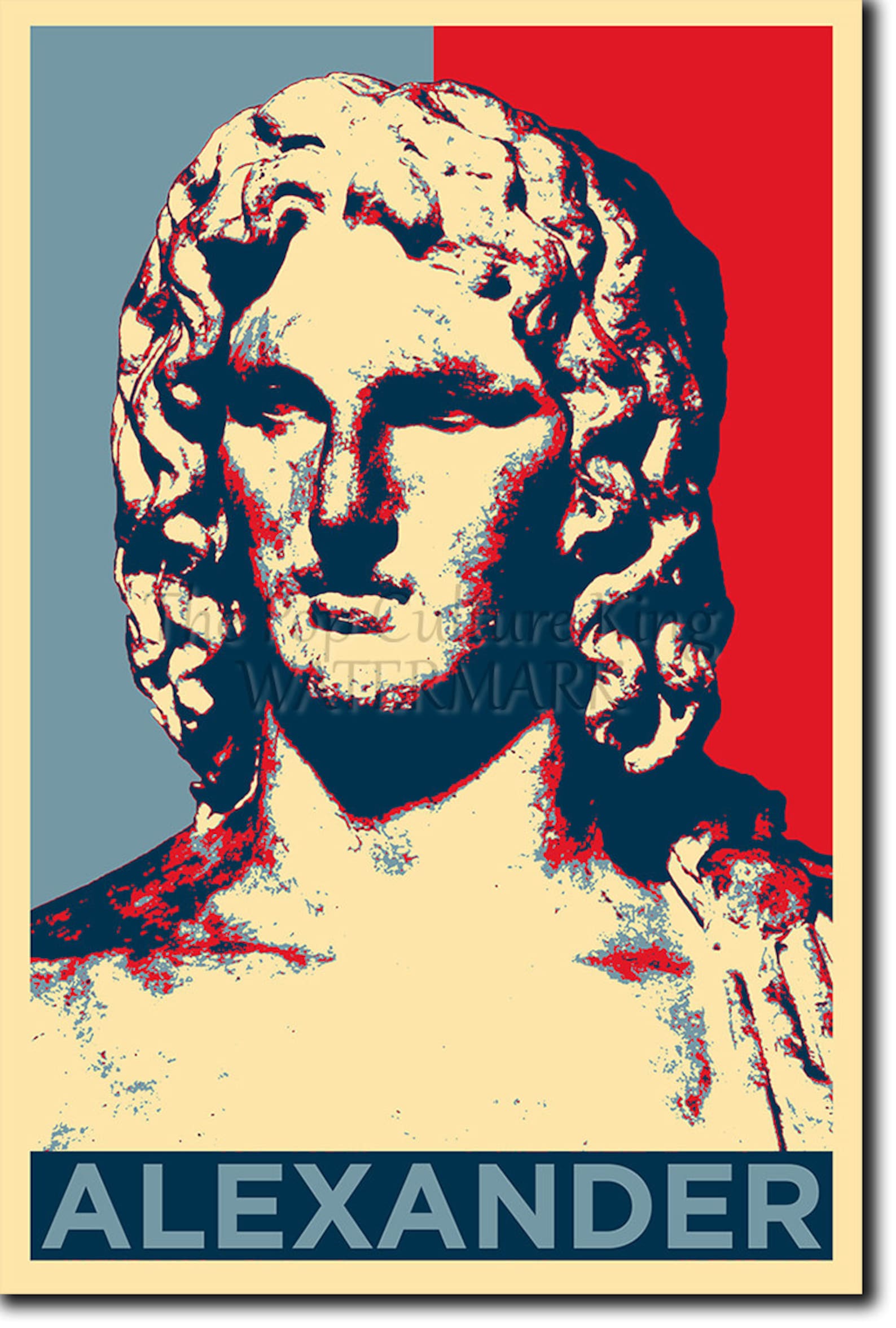 Alexander The Great Original Art Print 12x8 Inch Photo Etsy