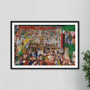 James Ensor - Christs Entry into Brussels in 1889 (1888) - Classic Painting Photo Poster Print Art Gift Home Wall Décor Museum Giclée