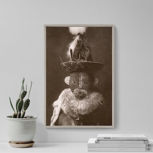 Edward Curtis - Navaho Doll (1904) - Vintage Photograph, Photo, Poster, Print, Art Gift, Decor - Native Indian Navajo Nation