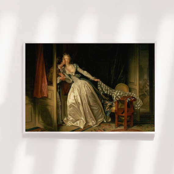 ジャン・オノレ・フラゴナール - 盗まれた接吻（1760年） - 絵画 写真