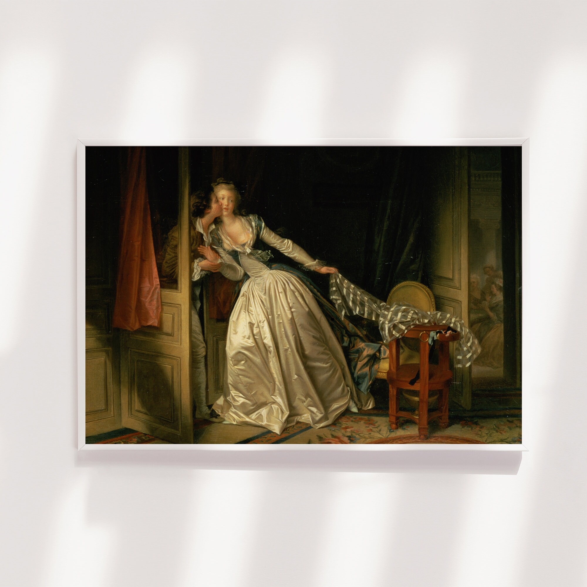 ジャン・オノレ・フラゴナール - 盗まれた接吻（1760年） - 絵画 写真