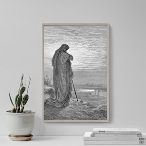 Gustave Dore - The Prophet Amos (1866) - Drawing Photo Poster Print Art Gift Museum Gallery Giclee Bible