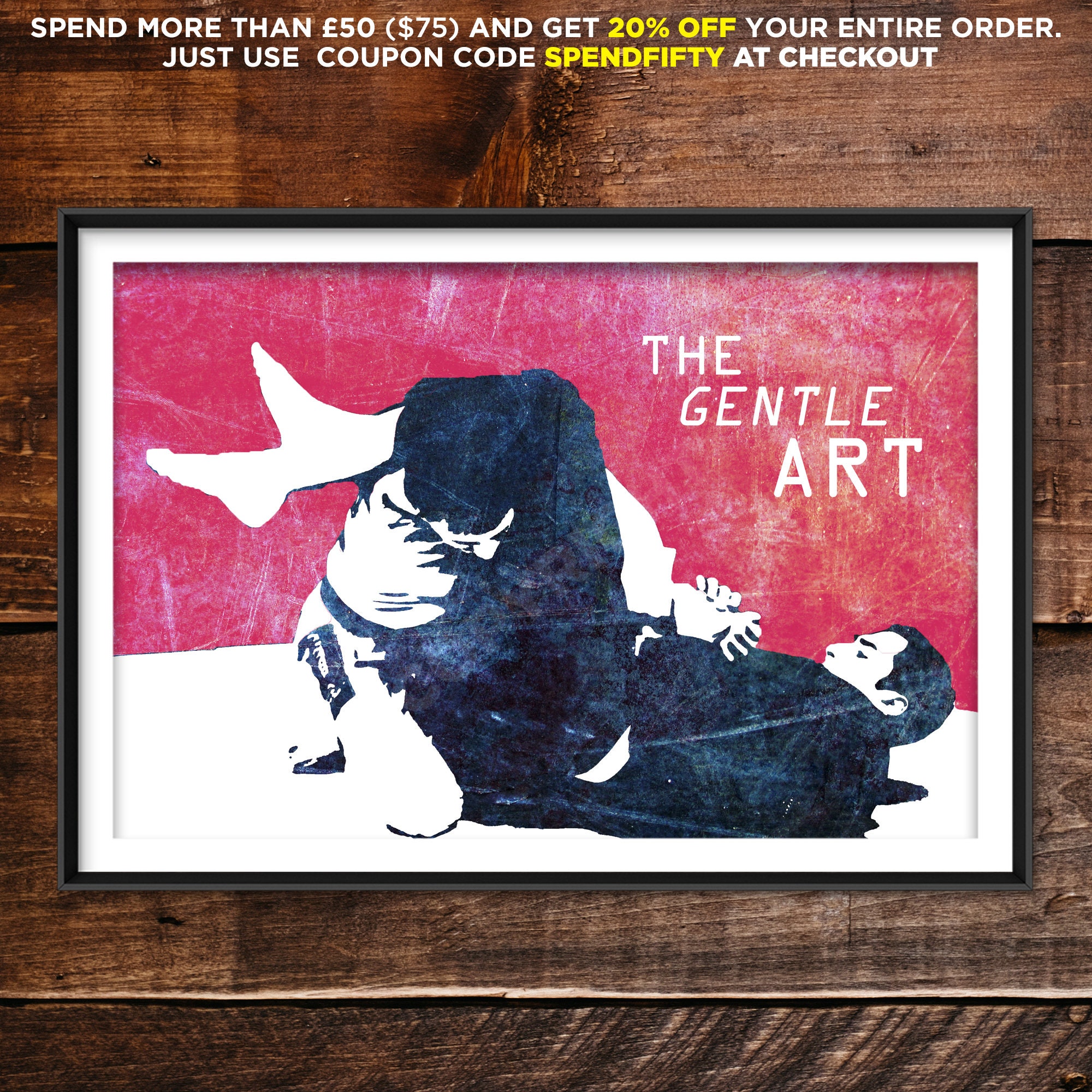 Jiu Jitsu Motivational Print 14 The Gentle Art Etsy