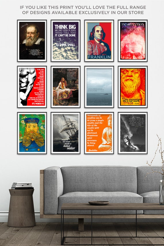 Galileo Galilei Original Art Print - Photo Poster Gift Wall Decor