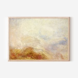 William Turner - A Mountain Scene Val d'Aosta (1845) - Painting Photo Poster Print Art Gift - J. M. W. Turner Joseph Italian Landscape Italy