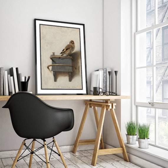 Carel Fabritius Classic Painting - the Goldfinch (1654) - Photo