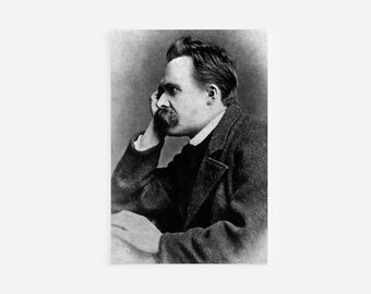 Friedrich Nietzsche Photograph - Art Print Poster Painting - Museum Quality Giclee Home Wall Décor