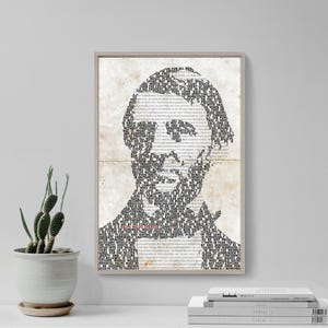 RALPH WALDO EMERSON Typographic Poster - Original Art Print Photo Gift Wall Decor Home Decor Common Sense Self Reliance Bild 1