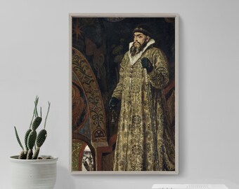 Wall home decor reproduction art print. Alyonushka by Viktor Mikhailovich Vasnetsov