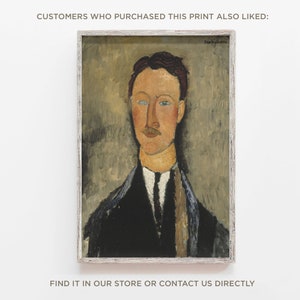 Amedeo Modigliani - Flicka i grön blus (1917) - Klassisk målning Fotoaffisch Konstgåva Väggdekoration Heminredning bild 6