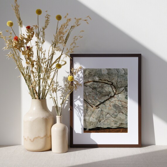 エゴン・シーレ - 秋の木、空気を揺らす / 冬の木（1912年