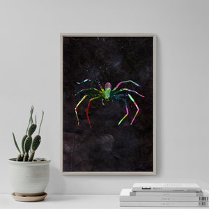 Spider Watercolour - Original Graphic Art Print Photo Poster Gift Home Wall Decor Animal Paints Tarantula