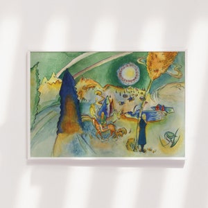 Wassily Kandinsky - Watercolour for Poul Bjerre (1916) - Painting Photo Poster Print Art Gift, Abstract Art, Minimalist Art