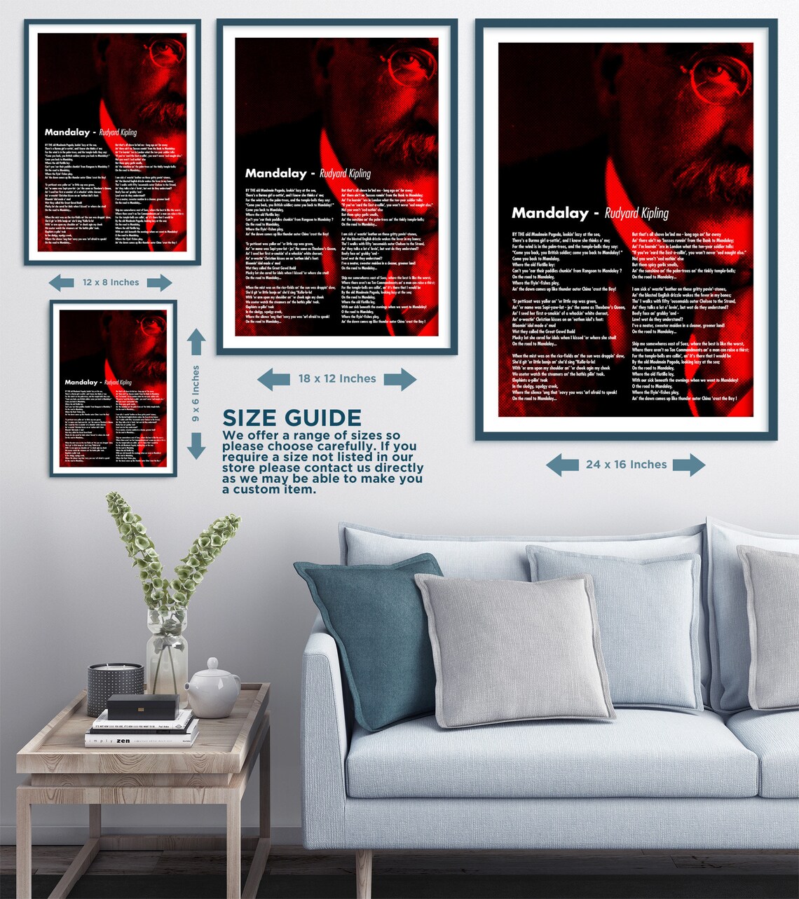 Rudyard Kipling Poem Mandalay Poster Original Art Print Etsy UK