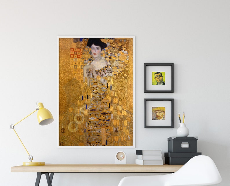Gustav Klimt - the Lady in Gold (1907) - Reproduction of a Classic