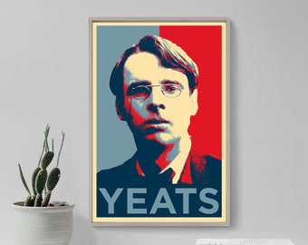 W. B. Yeats Original Art Print - Photo Poster Gift Home Wall Decor Hope - William Butler Yeats