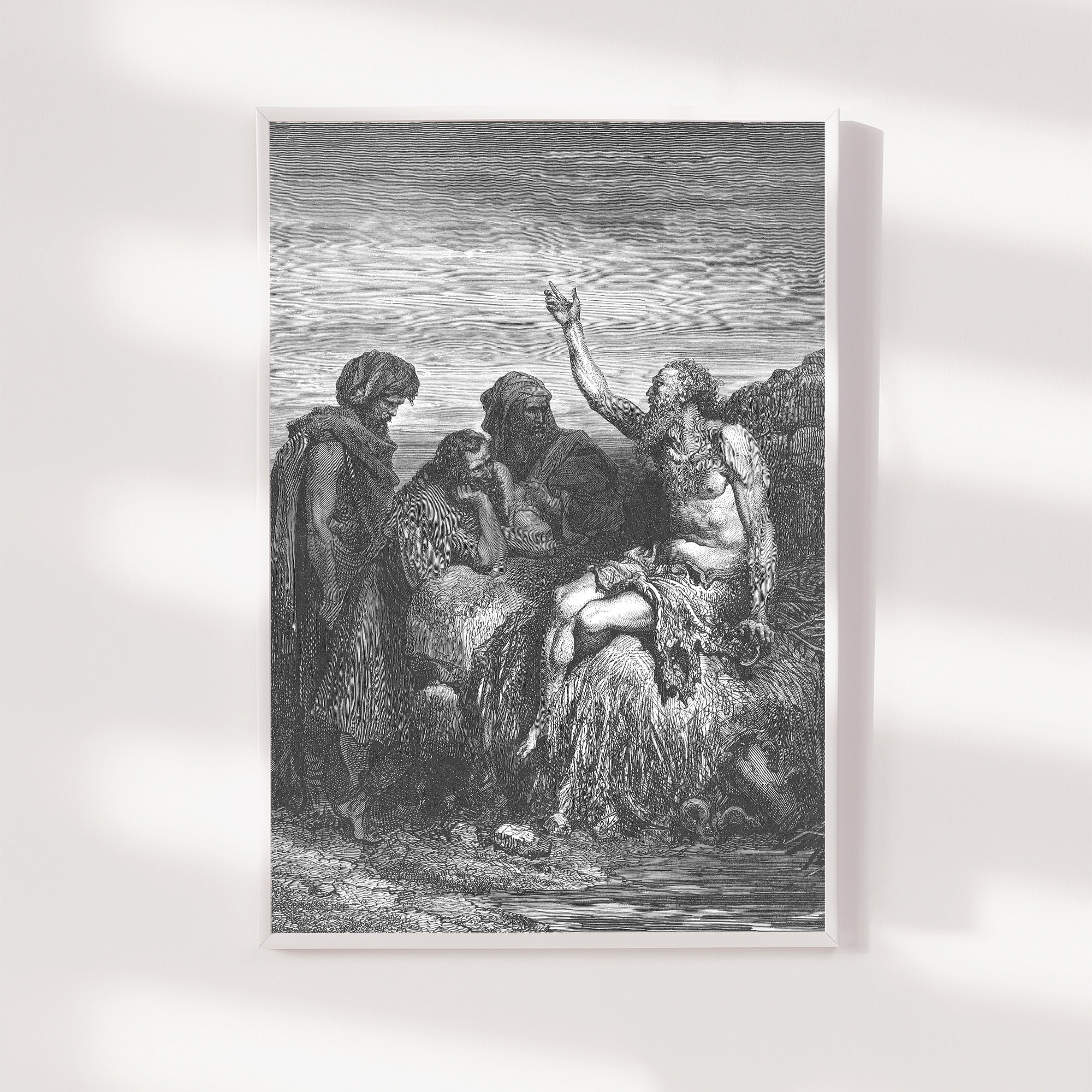 Gustave Dore - Job Speaks With His Friends (1866) - Classic