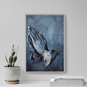 Albrecht Durer - Praying Hands (1508) - Classic Painting Photo Poster Print Art Gift Wall Home Decor - Prayer Hands Together Religious