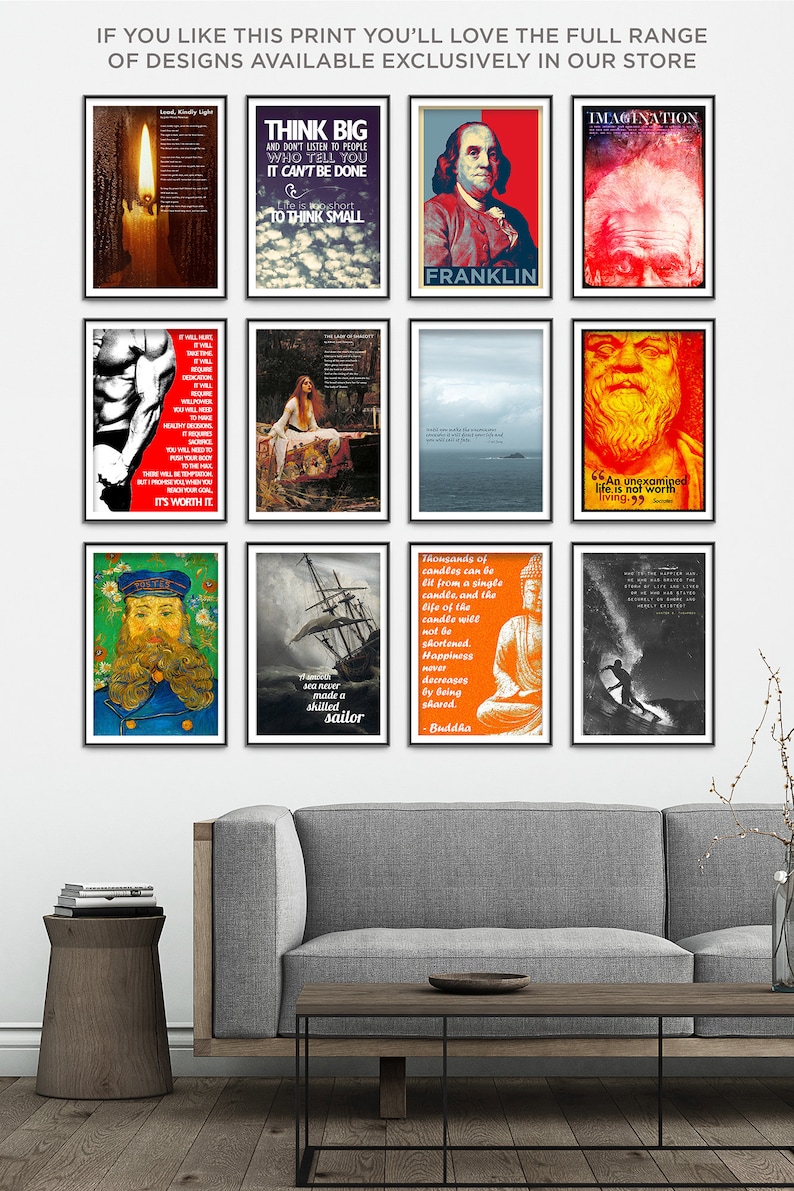 Lead Kindly Light Poem by John Henry Newman Art Print Etsy UK