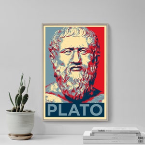Plato Original Art Print - Photo Poster Gift Home Wall Decor Hope  - Greek Philosophy