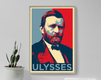 Ulysses S. Grant Original Art Print - Photo Poster Gift - Hope Parody Former President of USA The United States of America