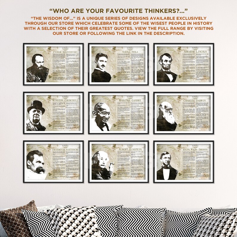 The Wisdom of Ludwig Van Beethoven - Original Art Print Featuring His Greatest Quotes - Beautiful Glossy Photo Poster Gift Composer Music image 7