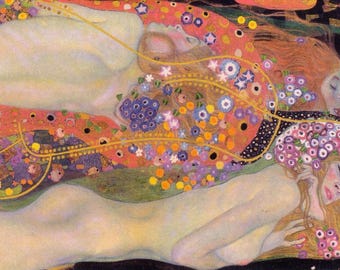 水の蛇 II グスタフ・クリムト手描きの油絵複製、最も高価なクリムトの