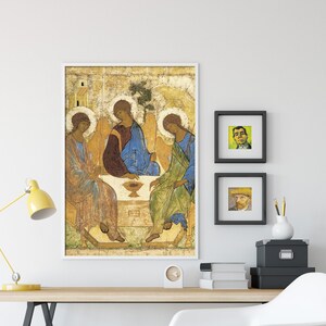 Andrei Rublev - Trinity Three Icons (1425) - Classic Painting Photo ...
