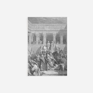 Gustave Dore - The Justification of Susanna (1866) - Drawing Photo Poster Print Art Gift Museum Gallery Giclee Bible