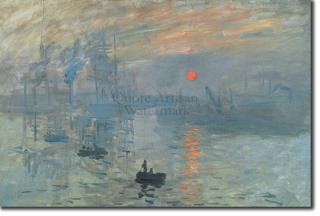 Claude Monet 「印象　日の出」　模写 Claude Monet 印象派 【日の出】 印象・日の出 - Wikipedia
