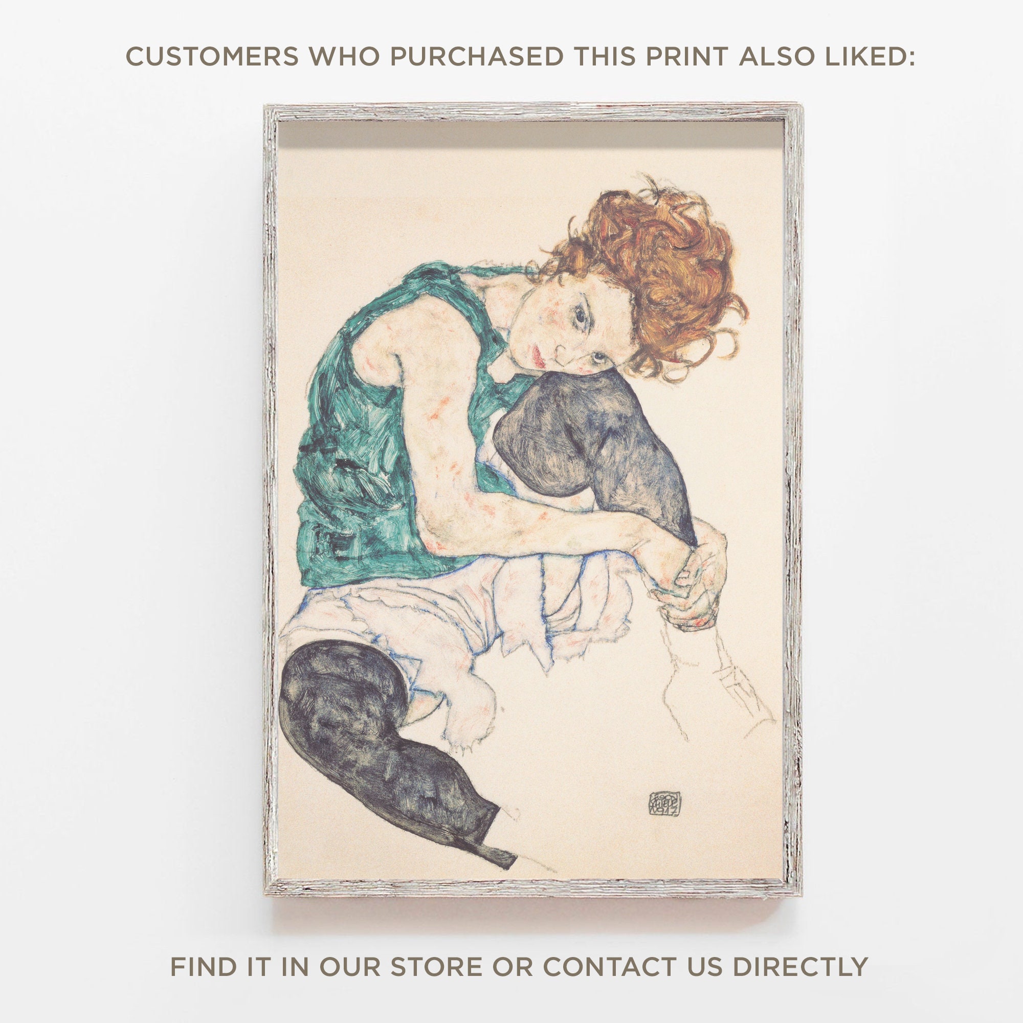Egon Schiele - Secession 49 Exhibition (1918) - Classic Painting