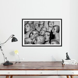 Mannequin Heads (1920) - Vintage Photograph, Photo, Poster, Print, Art Gift, Decor 1920s Fashion - Fashion Wall Art - Fashion Art - 1930s image 3