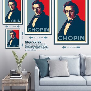 Frederic Chopin Original Art Print Photo Poster Gift Composer Musician Classical Music Frédéric Chopin image 4
